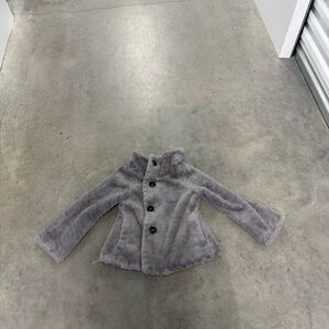 Cozy Gray Kids Jacket Patagonia small (10) girls